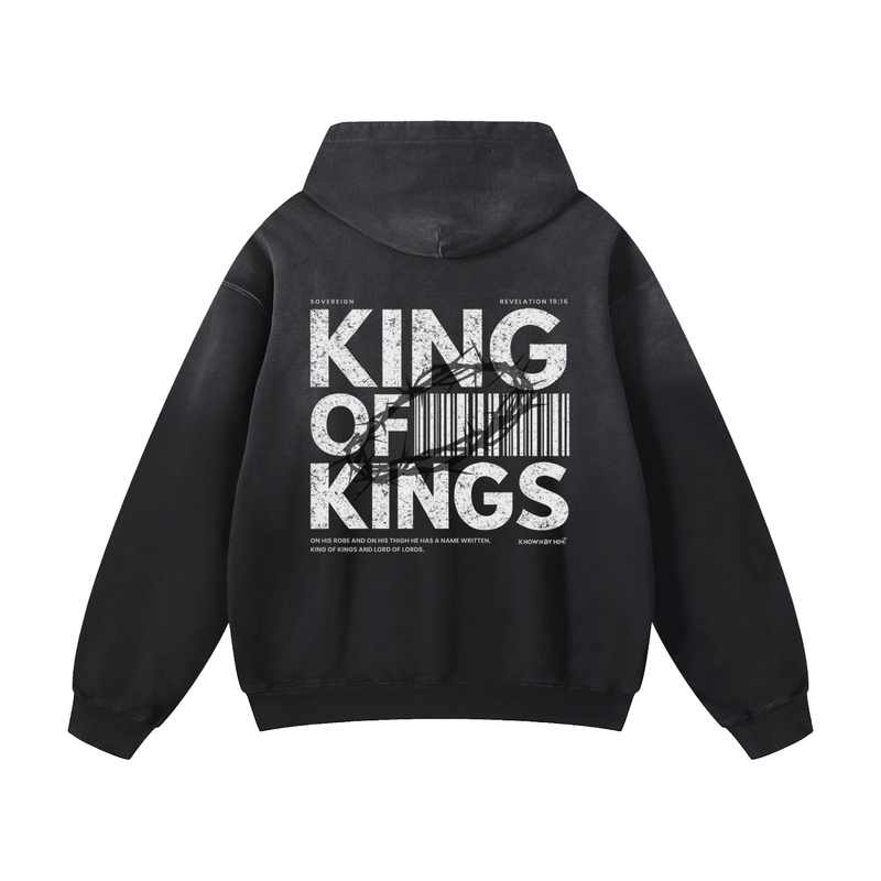 King of Kings — Heavyweight Sunfade Oversized Hoodie