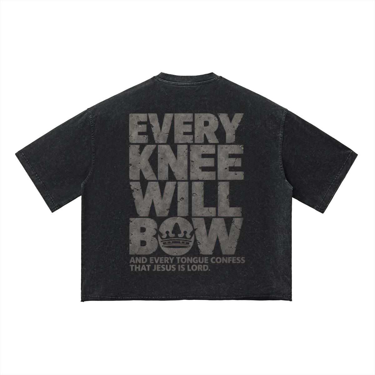 Every Knee Will Bow - Vintage Wash Boxy Tee