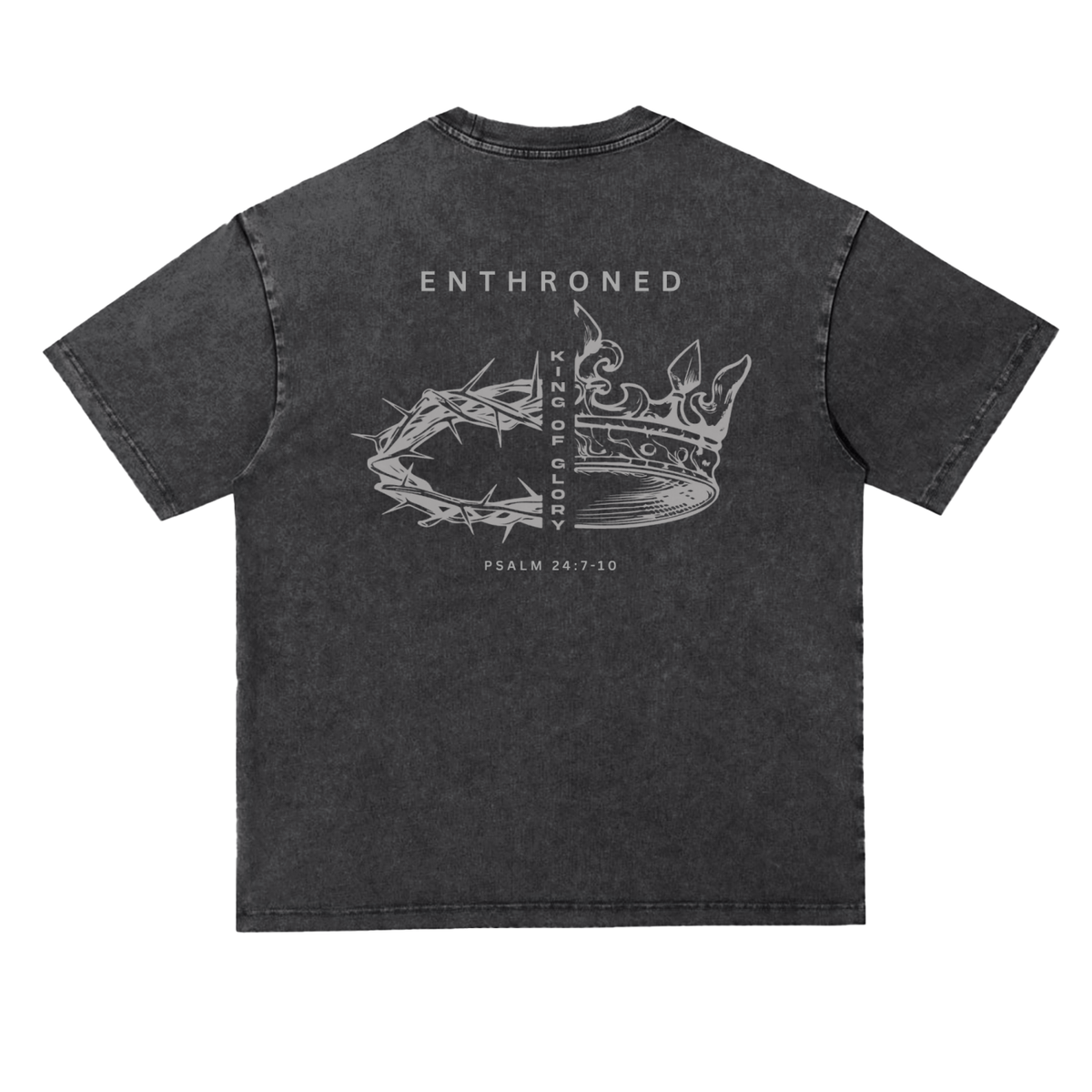 Enthroned — Snow Washed Heavyweight Oversize Tee